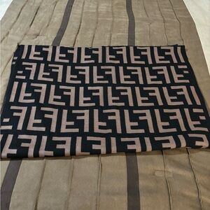 Designer Black and Tan Skirt